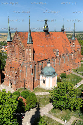 Frombork, Wzgorze Katedralne. Gotycka katedra pw. Wniebowziecia...