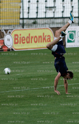 Gdansk. Stadiom Mosir, Lechii Gdansk. Trening reprezentacji...