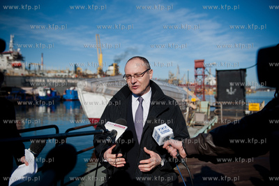 Gdansk. Stocznia Remontowa. Pierwsza od czasu wodowania...