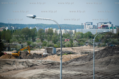 Gdansk. Budowa ulic i torowisk na ul Hallera i Uczniowskiej,...