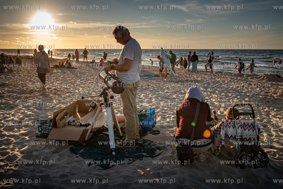 Plaża w Karwi. Zaćmienie słonca, 
12.08.2026
fot....