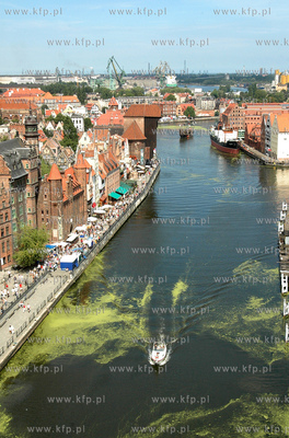 Panorama Gdanska z 55-metrowego dzwigu firmy Castel...