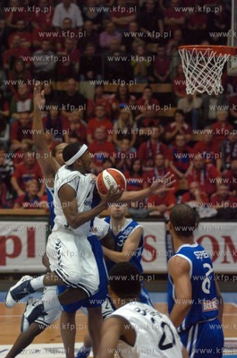 Slupsk. Mecz koszykowki Energa Czarni Slupsk vs AZS...