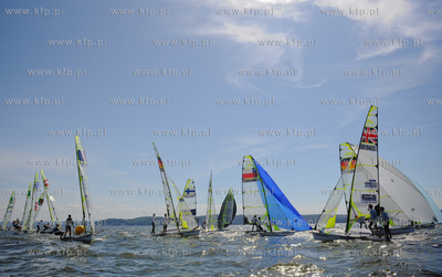 Gdynia. Probny wyscig Mistrzostw Europy w klasie 49'er.
04.07.2010
fot....