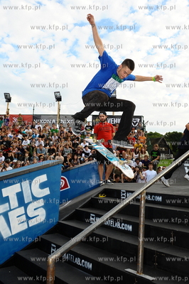 Gdansk. Plac Zebran Ludowych. Festiwal Sportow Ekstremalnych...