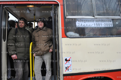 Pozegnanie z autobusem miejskim Ikarus w Gdansku. Przez...