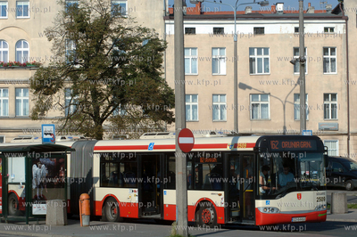Gdansk Wrzeszcz. Przystanki autobusowe komunikacji...