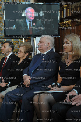 Dwor Artusa w Gdansku. Uroczystosc wreczenia Nagrody...