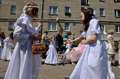 Uroczystosci i procesja Bozego Ciala w parafii sw....