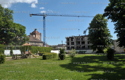 Gdansk Dolny Wrzeszcz. Park Kuzniczki na styku ul....