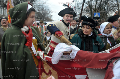 Gdanska Parada Niepodleglosci na ul. Podwale Staromiejskie.Grupa...