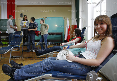 Gdansk. Zespol szkol hotelarsko gastronomicznych. Uczniowie...