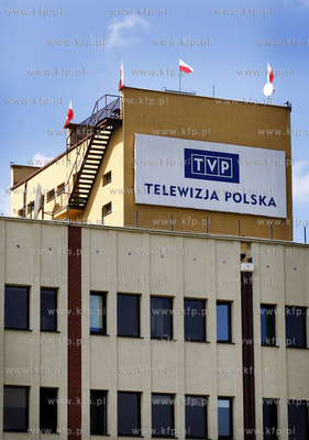 Budynek Telewizji Gdansk. Pogotowie strajkowe w zwiazku...