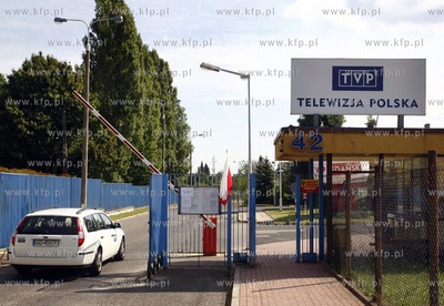 Budynek Telewizji Gdansk. Pogotowie strajkowe w zwiazku...