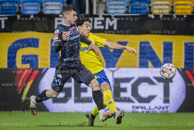 1 liga. Arka Gdynia - Stal Rzeszów. Nz. Hide Vitalucci...