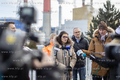 Konferencja prasowa po awarii w elektrociepłowni....