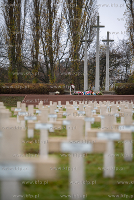 Wojskowy Cmentarz Francuski w Gdańsku. Uroczystości...