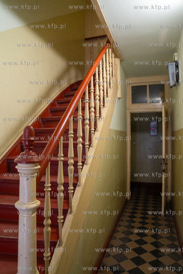 Rewitalizacja Biskupiej Górki w Gdańsku. Klatka schodowa...