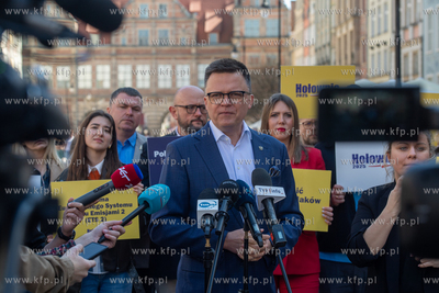 Konferencja prasowa Szymona Hołowni, Marszałka Sejmu...