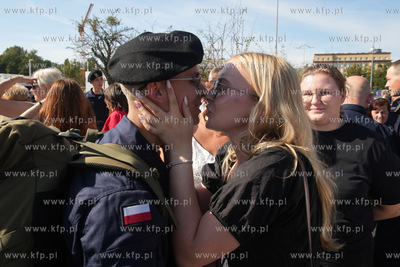 Gdynia. Skwer Kościuszki. 127 podchorążych I roku...