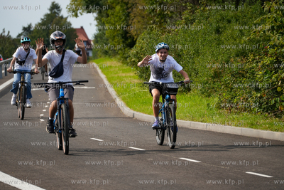 Przejazd rowerowy związany z otwarciem Ekostrady wzdłuż...