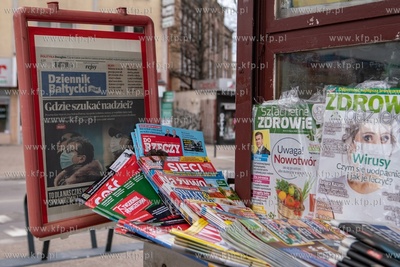 Gdańsk, kiosk na skrzyżowaniu ulic Dmowskiego i ...