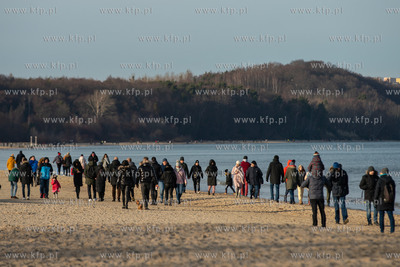 Plaża w Sopocie. 12.02.2022 / fot. Anna Rezulak /...