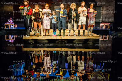 Gdansk. Teatr Wybrzeze. Proba medialna spektaktu pt....