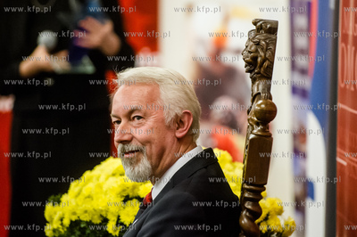 Gdansk. Ratusz Glownomiejski. Uroczystosc wreczenia...