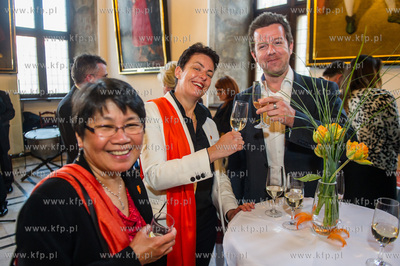 Gdansk. Wielka Sala Wety Ratusza Glownego Miasta. Obchody...