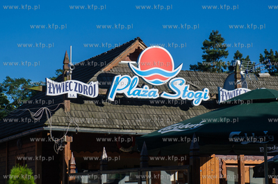 Gdansk. Letni wypoczynek na plazy miejskiej Stogi....