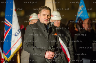 Gdansk. Plac Solidarnosci. Obchody 45. rocznicy Grudnia...