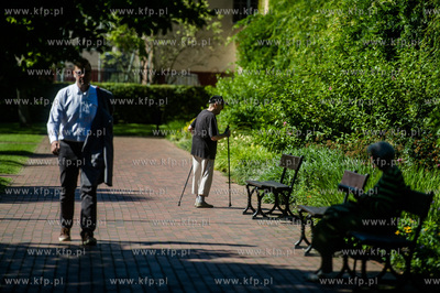 Gdańsk. Park Oliwski. Konferencja prasowa przedastawiająca...