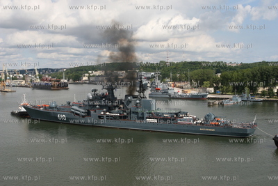 Gdynia. Wizyta trzech okretow Floty Baltyckiej Federacji...