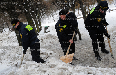 Gdansk. Ul. Powstancow Warszawskich. Straz Miejska,...