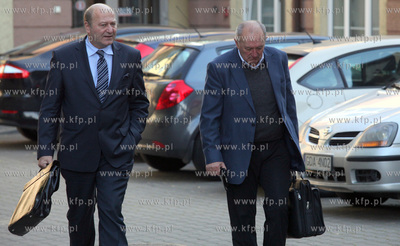 Sopot. Wlodzimierz Olewnik z mecenasem Bogdanem Borkowskim...