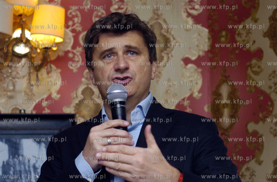 Janusz Palikot spotkal sie z mieszkancami Slupska....