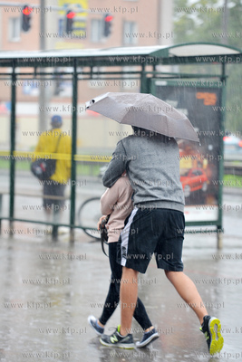 Oberwanie chmury nad Gdynia. Ogromna ulewa przeszla...