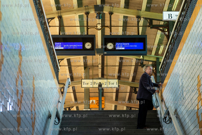 Przejście podziemne dworca kolejowego Sopot Główny....