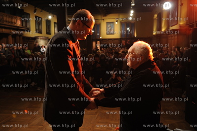 Gdansk, Ratusz Staromiejski. Uroczystosc wreczenia...