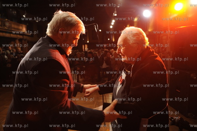 Gdansk, Ratusz Staromiejski. Uroczystosc wreczenia...