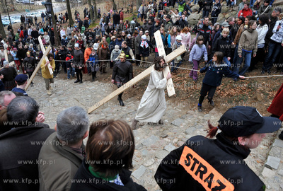 Wejherowo. Droga Krzyzowa. Inscenizacja Meki Panskiej...