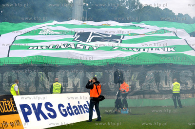 Mecz pilkarski ekstraklasy Lechia Gdansk - Zaglebie...