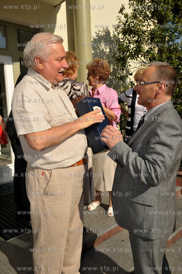 Imieniny Lecha  Walesy w jego domu na ul. Polanki w...