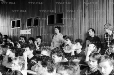 Strajk studencki na Uniwerytecie Gdanskim w Gdansku....