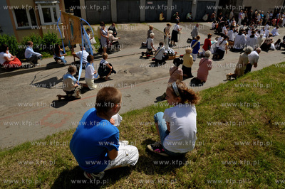 Uroczystosci i procesja Bozego Ciala w parafii sw....