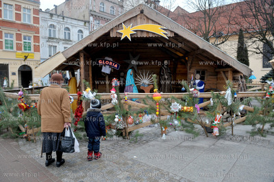 Szopka na Placu Jakuba Wejhera w Wejherowie. 08.01.2014...