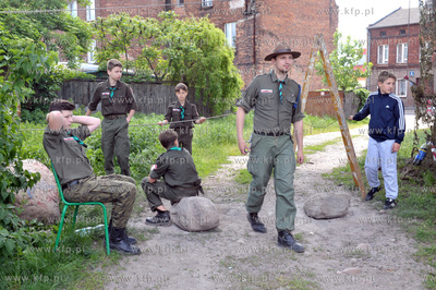Gdansk Orunia. Akcji malowania scian tunelu na ul....