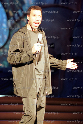 Ionel Richie na Festiwalu PIosenki w Sopocie. 21.08.1999...