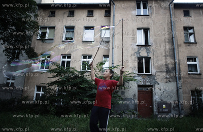 Gdansk Wrzeszcz. Podworko pomiedzy ulicami Konrada...